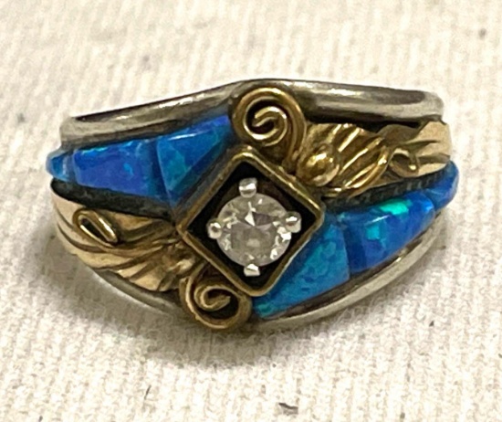 Sterling silver Opal Ring