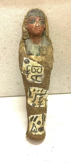One of the Rarest Forms of Shabti - Date from the Middle Kingdom 2040 to 1752 BC it is Rare to Find