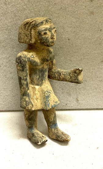 Very Rare Egyptian Wood Carving of Boy Middle Kingdom 1975-1640 BC