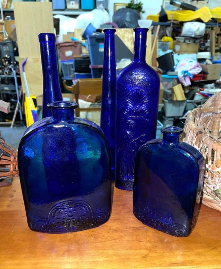Assorted Blue Glass