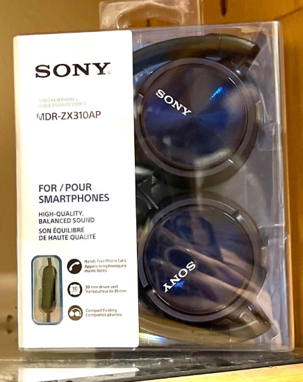 New Sony MDR-ZX310AP Stereo Headphones