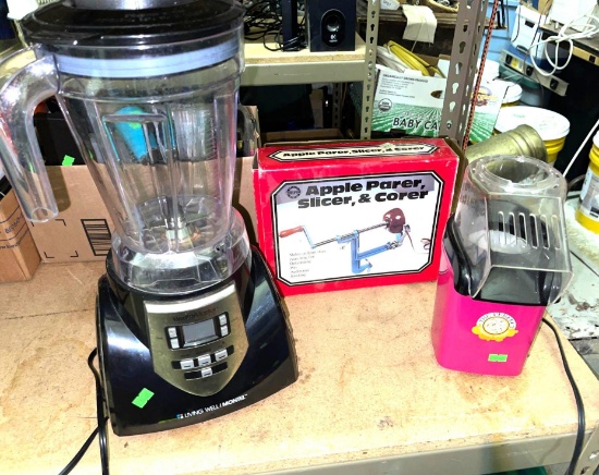Blender, Pop corn Popper and Apple Corder