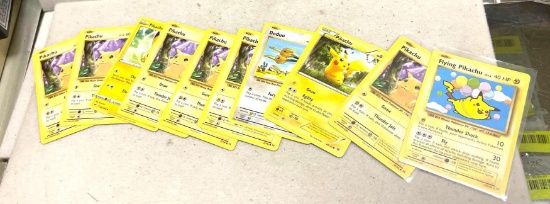 10 Pokemon cards