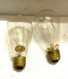 2 Early 20th Cent light Bulb About 1910-15