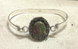 Ruby Fuchsite Bangle Bracelet