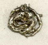 Old Sterling Silver Bolo Tie Ornament