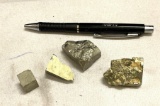 4 Smaller Pieces of Iron Pyrite 