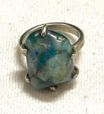 Sterling Silver Ring with Stone