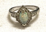 Sterling Silver Opal Ring