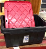 2 Matching Stackable Bins with Lids