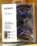 New Sony MDR-ZX310AP Stereo Headphones