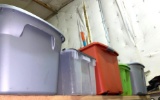 5 Large and Extra Large Totes with lids