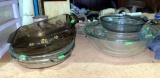 Glass Mixing Bowls and Glass Pie Pans