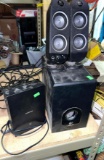 Ilogtech Speakers and Sub and Samsung Router