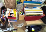 Office Lot- Paper, Markers, Expo Pens, Clip Boards etc