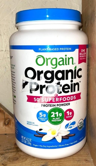 New and In date Orgain Organic Protein Powder