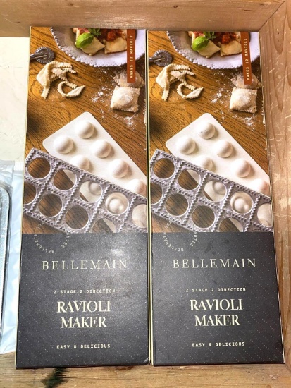2 New Bellemain Ravioli Makers
