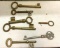 7 Vintage Skeleton Keys