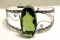 Peridot Oval Bangle Bracelet
