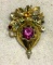Rhinestone Ornament Brooch/ Pin