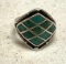 Mens Turquoise Sterling Ring