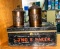 Vintage Lock Box and Copper Canisters