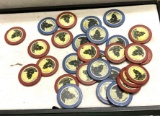 Lot of Sail Boat Poker Chips