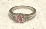 Pink Sapphire Ring Size 9