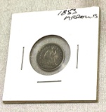 1853 Arrows MS details Seated liberty Dime