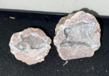 Two Parts of a Crystal Geode