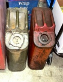 2 Vintage Gas Cans- 1 Has Gas