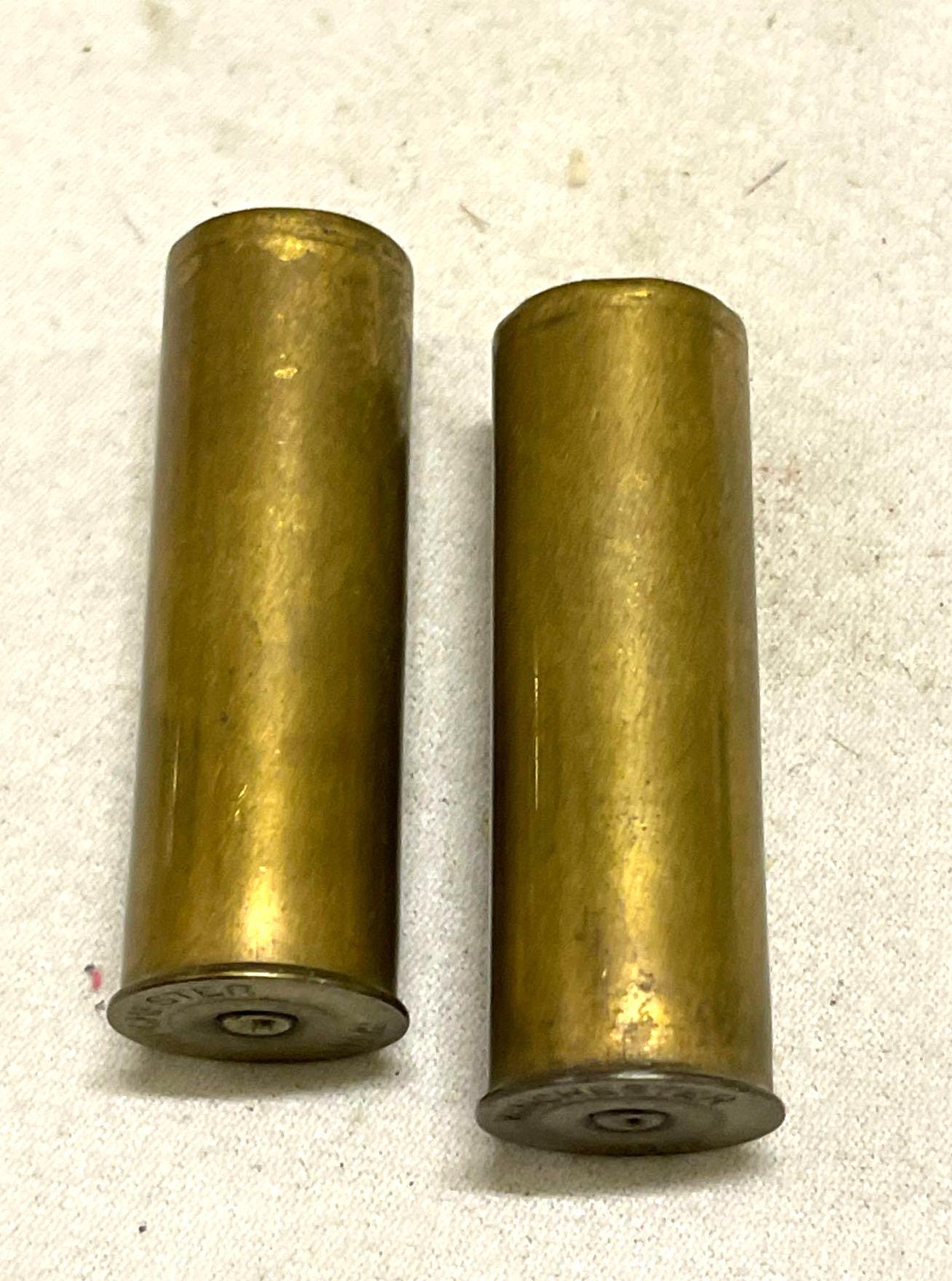 Pair of 1900 Winchester No 12 Brass Shot Gun