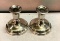 In time for Christmas International Silver Candle Holders Finest Quality Org Tags 1950's-60's