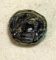 Greek Style Glass Pendant Wrapped w/ Bronze Strip