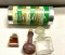 3 Vintage Perfume Bottles and Avon Spearmint Soap Rings