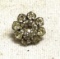 White Vintage Tiny rhinestone Brooch