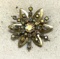 Iridescent rhinestone Brooch