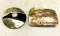Two Vintage l Mop Button and Abalone Jewelry Button