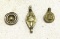 Incredible Find- 3 Pendants from Late Medieval Times 1250 AD to 1500 Near Eastern Floral Images