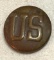 Indian Wars US Army Artillery Accoutrement about the Time of Custer Button Cover Extremely RARE