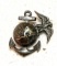 WWI Marine Hat Emblem Sterling Silver Marked