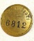 Construccoes Brazilian Portuguese Badge for Construction Workers Brass c:1940's