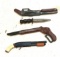 3 Miniature Shot guns and Ranger Knife- Toys