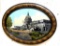 US Capital Bldg Art in Antique Bubble Glass 22