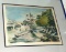Framed Notre Dame Water Color Picture 16