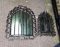 2 Metal Decorative Mirrors