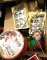 Lot of Christmas Deco- Ornaments, Santa Train Lights, light Storage Reel etc