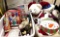 2 Bins of Christmas Deco- Stuffed Bears, Ornaments, Santa's etc