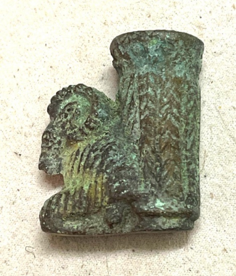 Bronze Roman Rhyton Drinking Vessel for Ceremonial Use