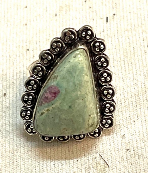 Ruby Fuchsite ring size 9